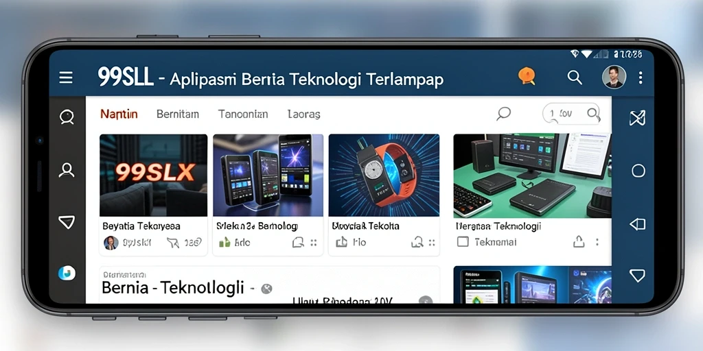 Antarmuka aplikasi 99SLL yang informatif dan menarik