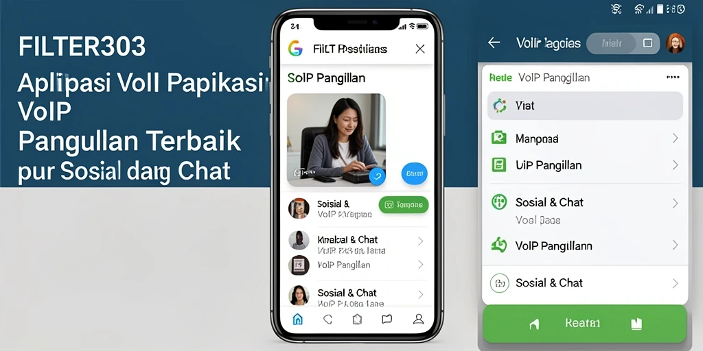 Tampilan antarmuka FILTER303 yang user-friendly untuk VoIP Panggilan.