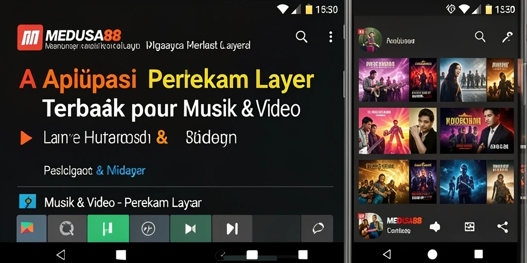 Screenshot antarmuka aplikasi MEDUSA88 yang menampilkan fitur perekam layar.