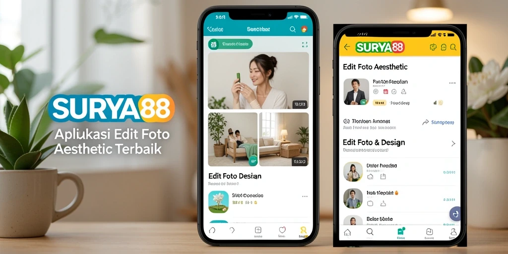 Antarmuka aplikasi SURYA88 yang menarik dan fungsional.