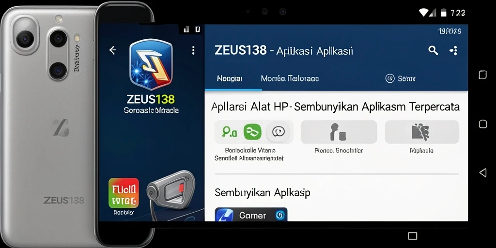Antarmuka ZEUS138 yang ramah pengguna untuk menyembunyikan aplikasi.